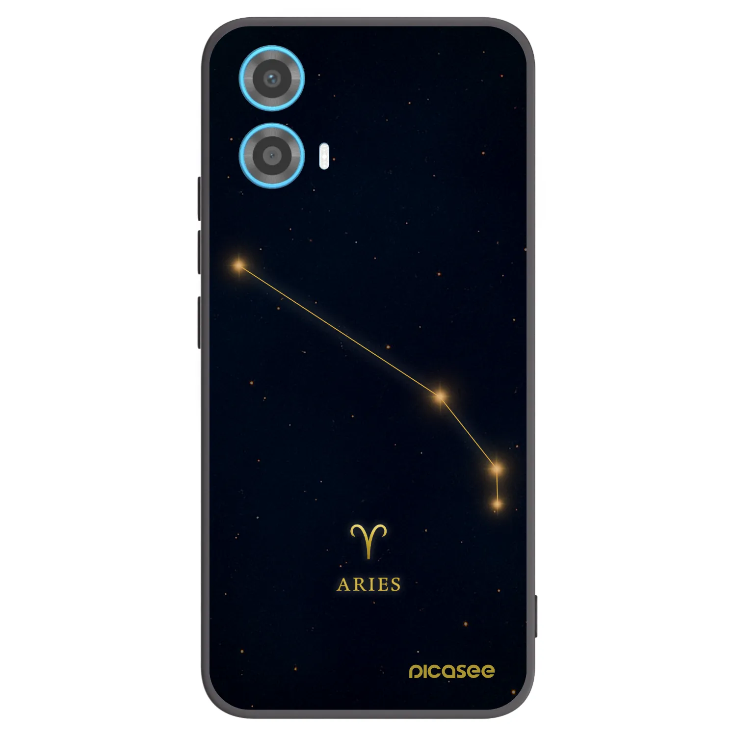 Picasee silikónový čierny obal pre Motorola Moto G34 5G - ARIES