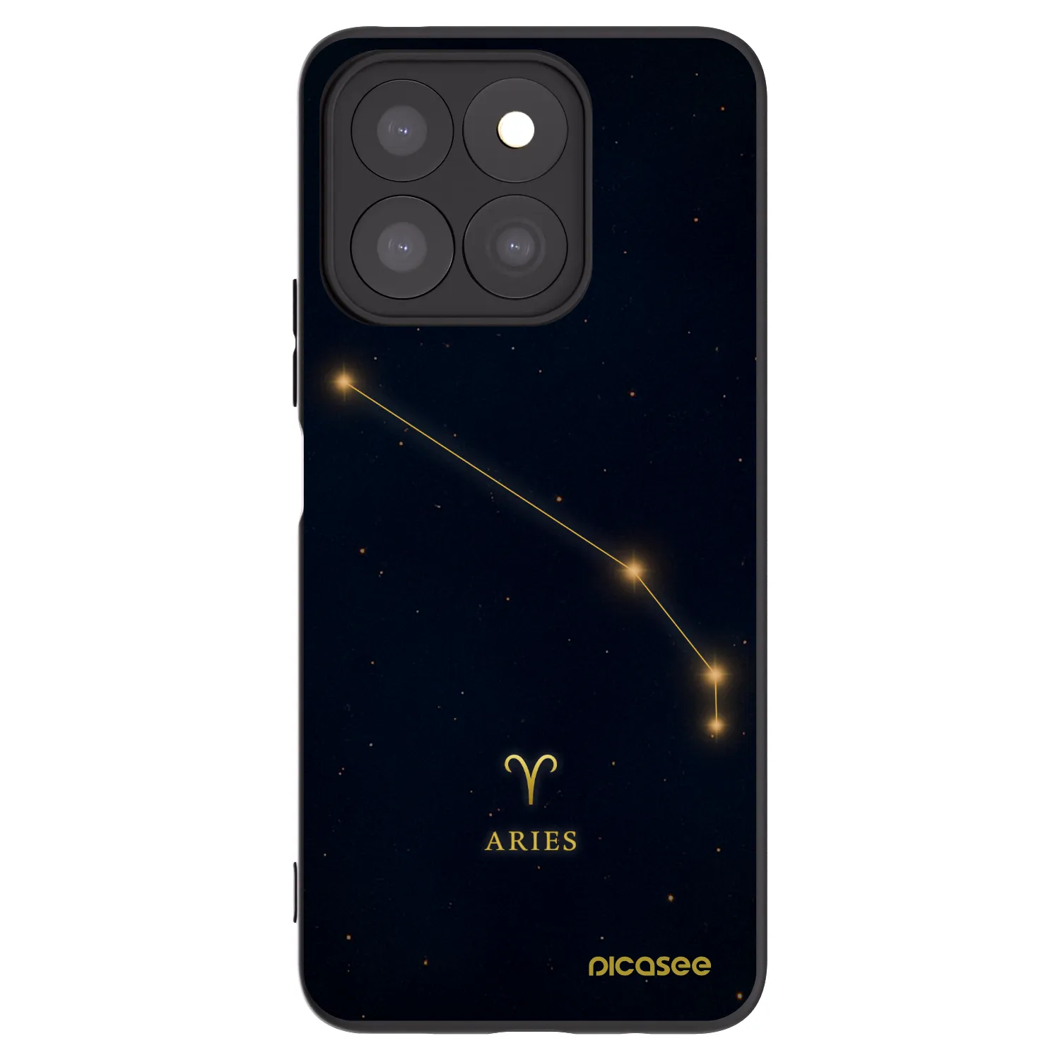 Picasee silikónový čierny obal pre Honor X8c - ARIES