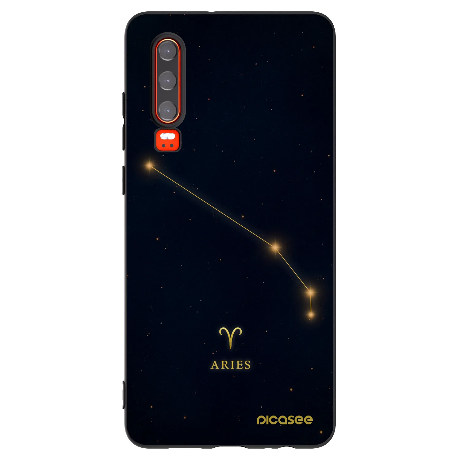 Picasee silikónový čierny obal pre Huawei P30 - ARIES