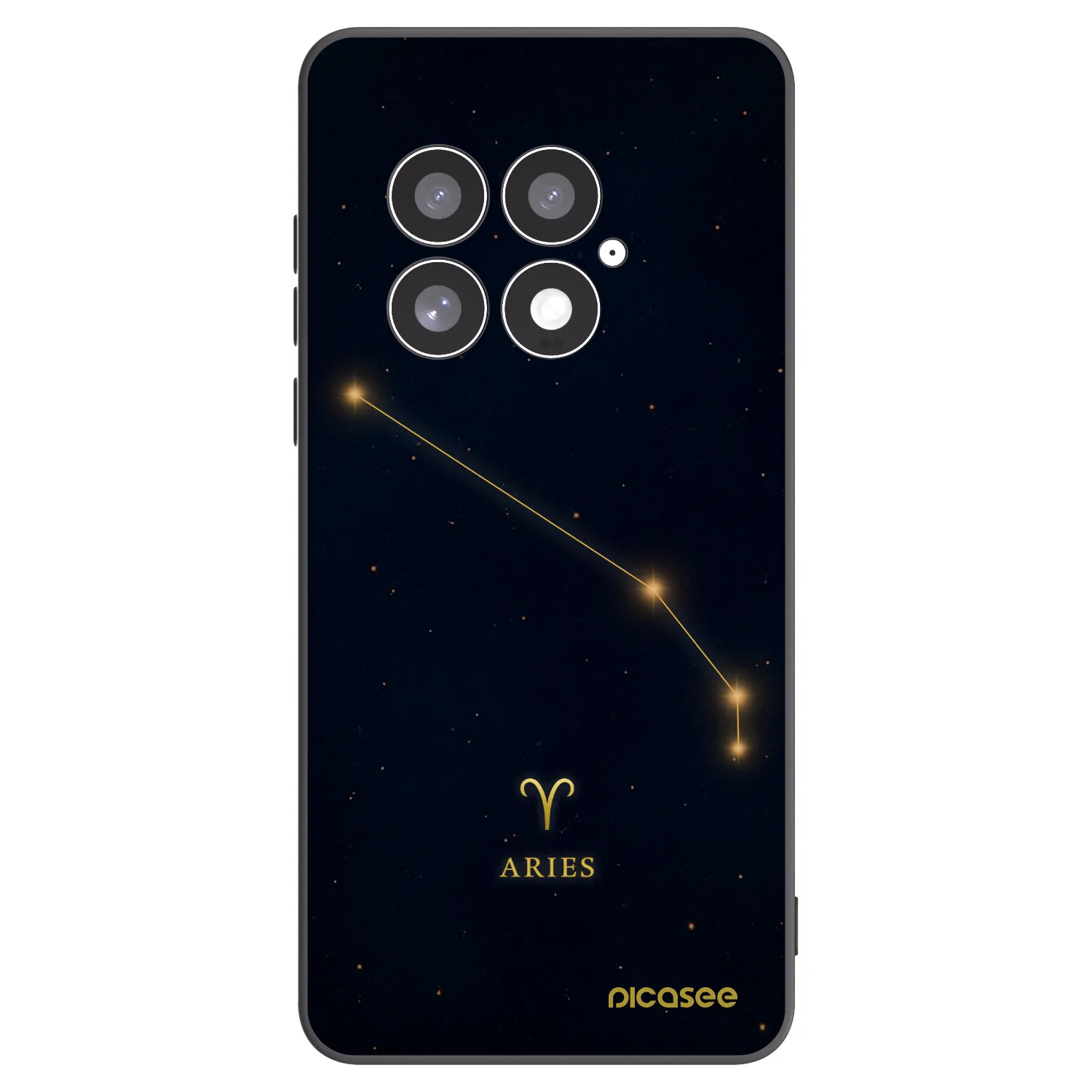 Picasee silikónový čierny obal pre OnePlus 13 5G - ARIES