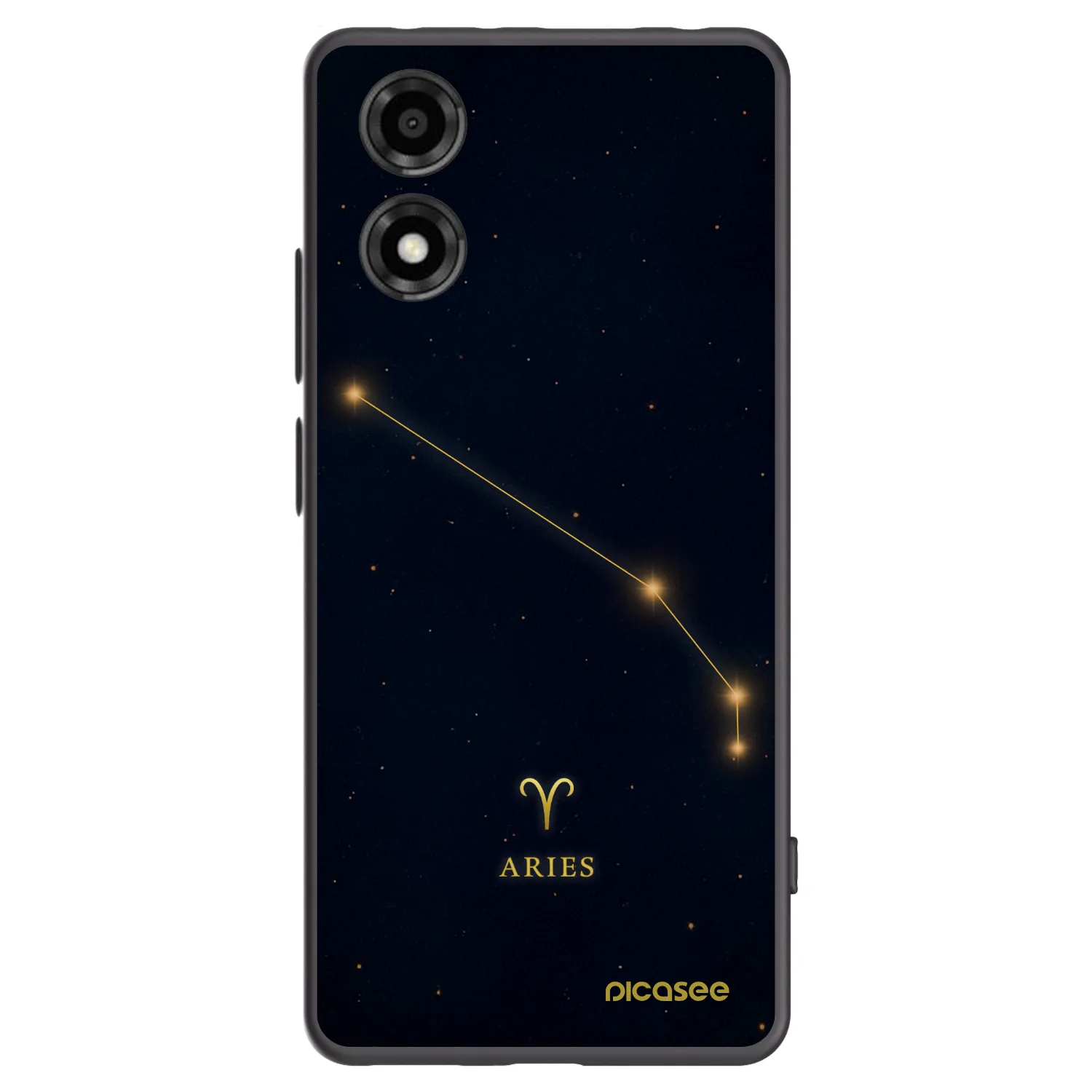 Picasee silikónový čierny obal pre Motorola Moto E14 - ARIES