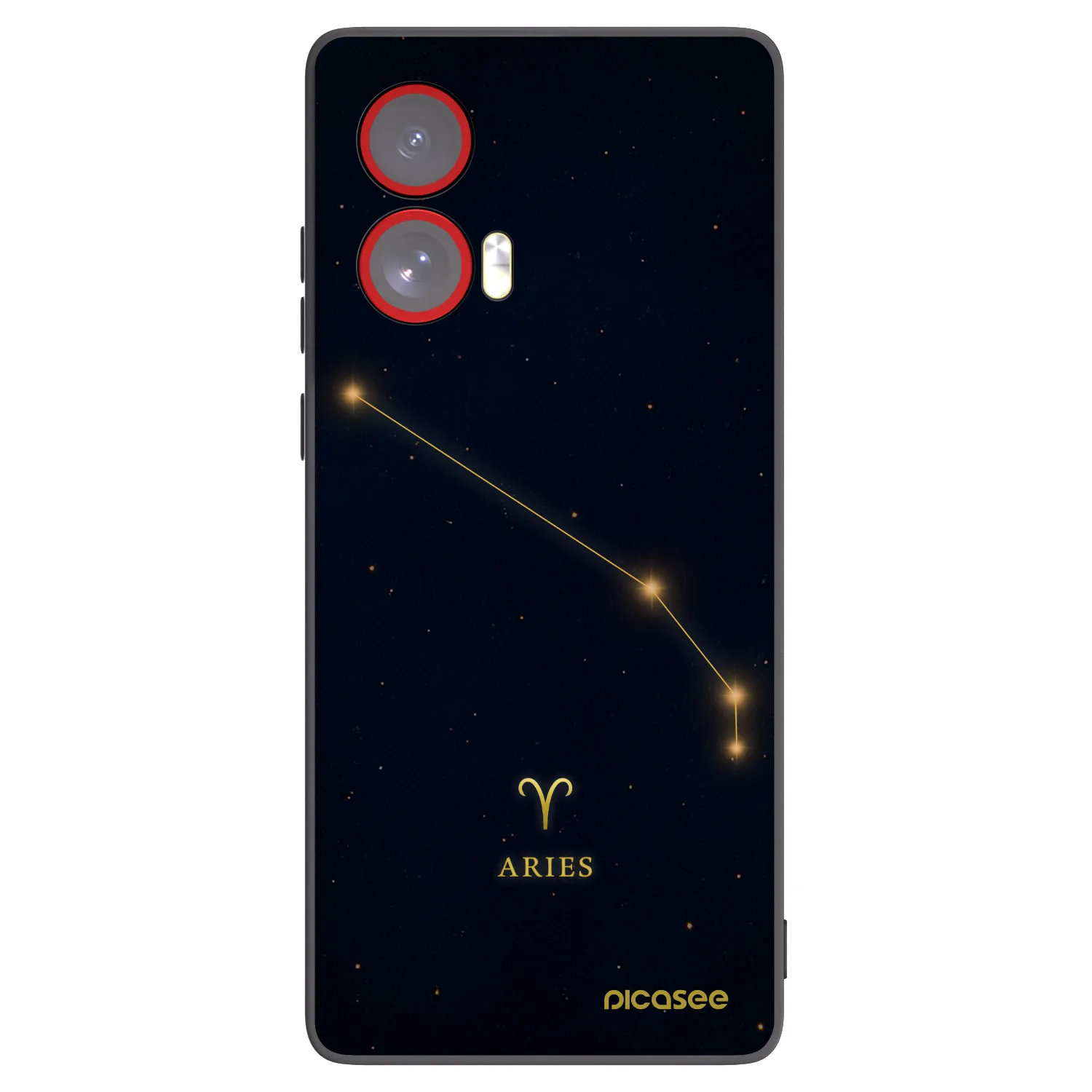 Picasee silikónový čierny obal pre Motorola Edge 50 Fusion - ARIES