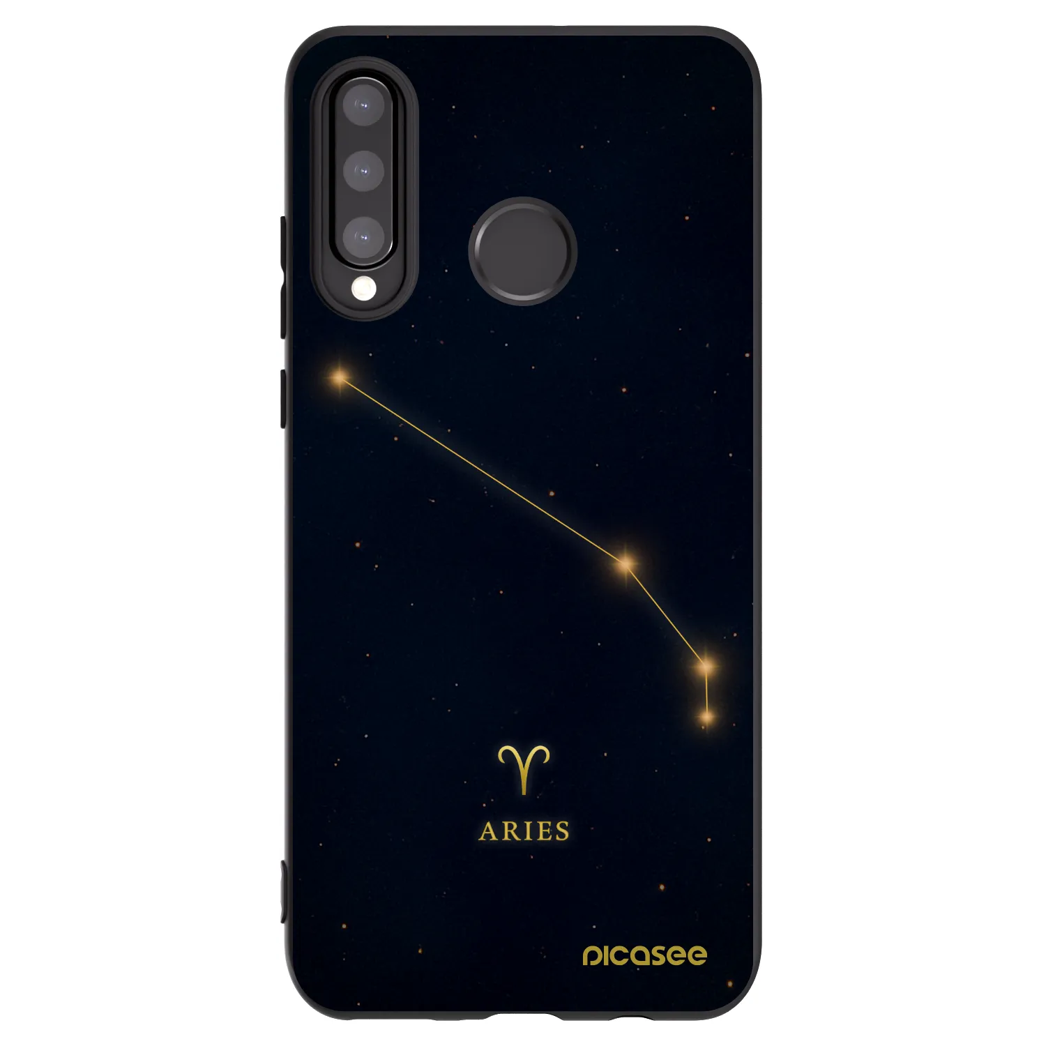 Picasee silikónový čierny obal pre Huawei P30 Lite - ARIES