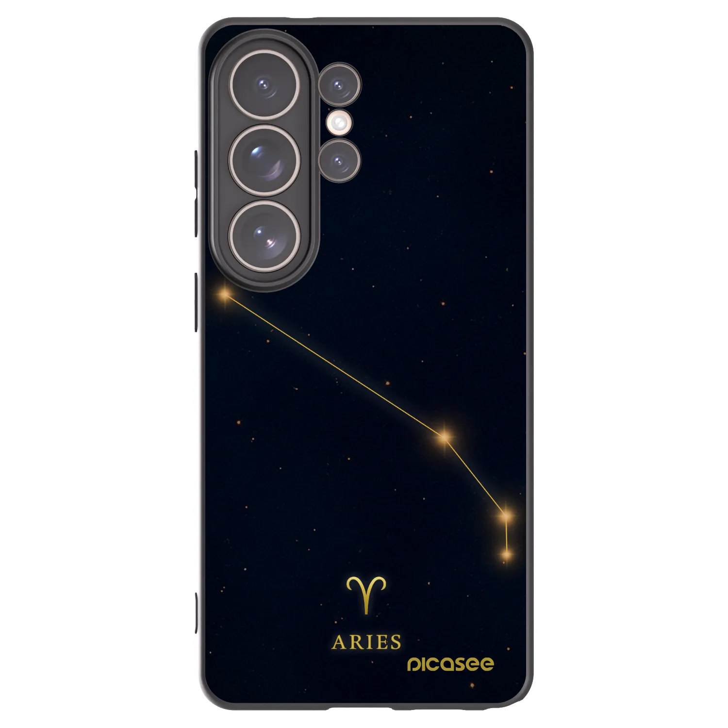 Picasee silikónový čierny obal pre Samsung Galaxy S26 Ultra - ARIES