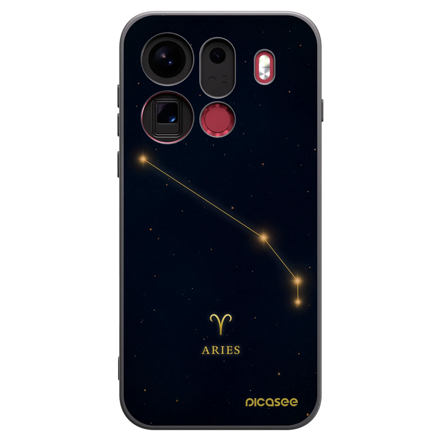Picasee silikónový čierny obal pre OPPO Find X9 Pro - ARIES