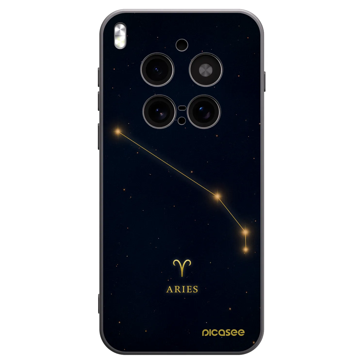 Picasee silikónový čierny obal pre Vivo X300 Pro - ARIES