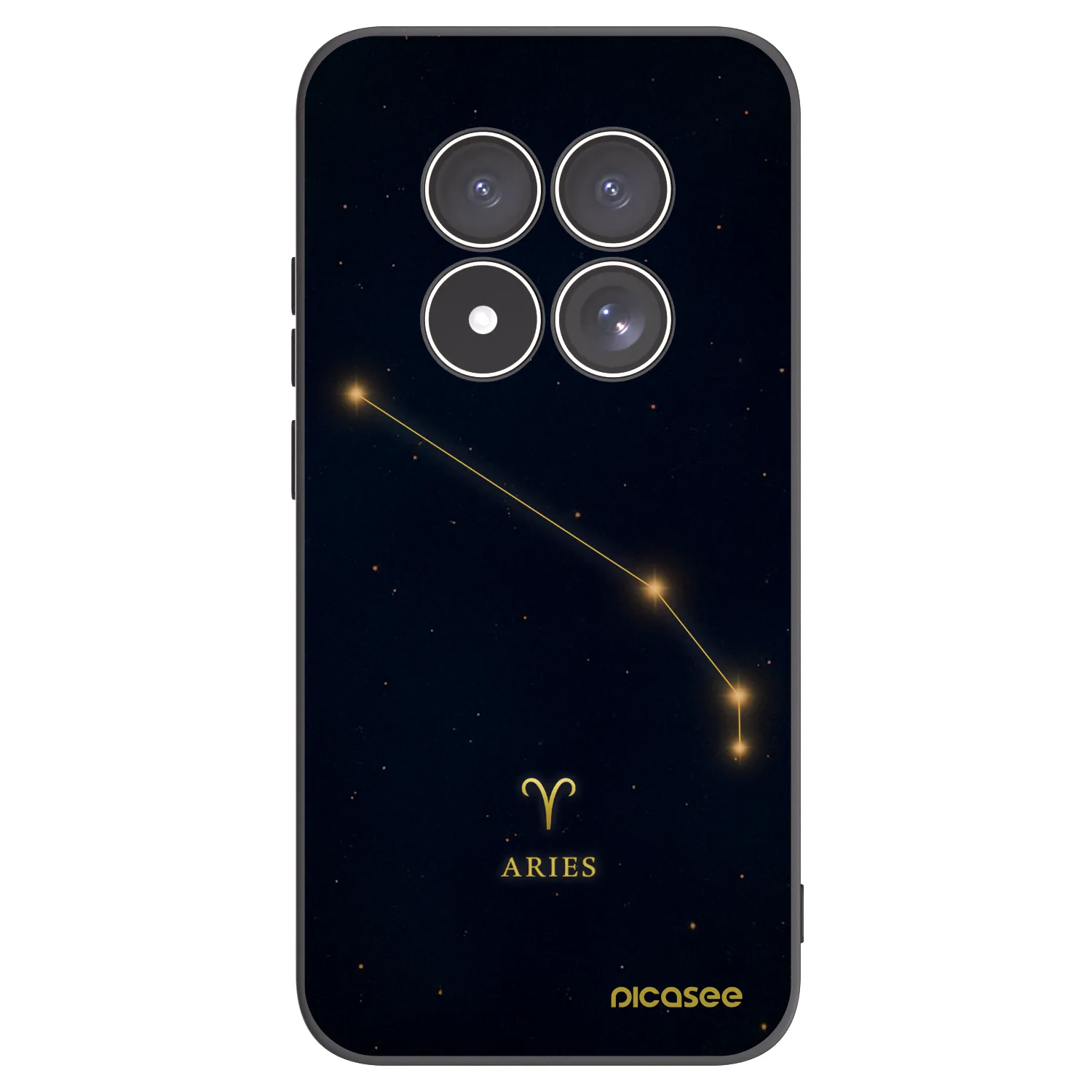Picasee silikónový čierny obal pre Xiaomi Redmi Note 15 Pro 5G - ARIES