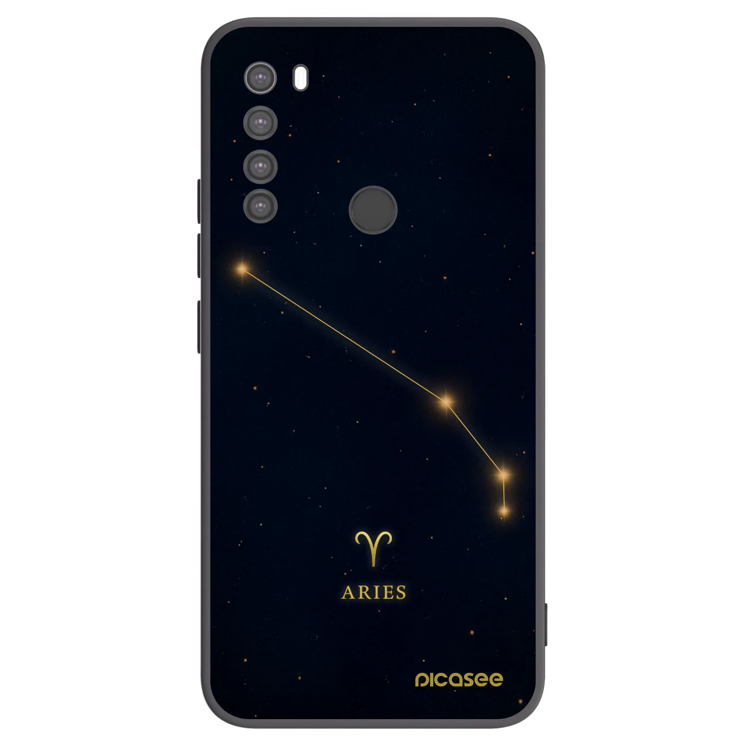 Picasee silikónový čierny obal pre Xiaomi Redmi Note 8 - ARIES