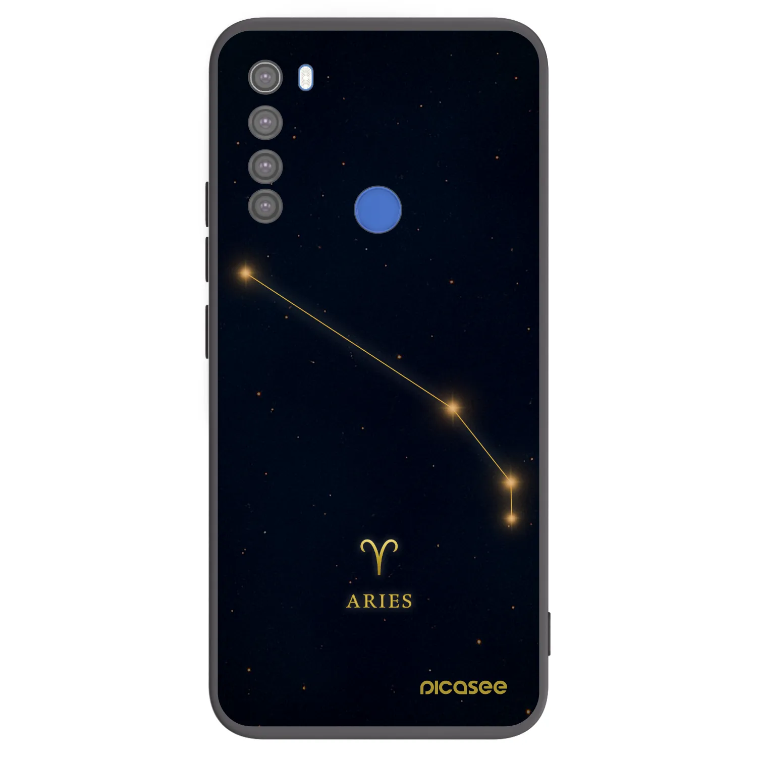 Picasee silikónový čierny obal pre Xiaomi Redmi Note 8T - ARIES