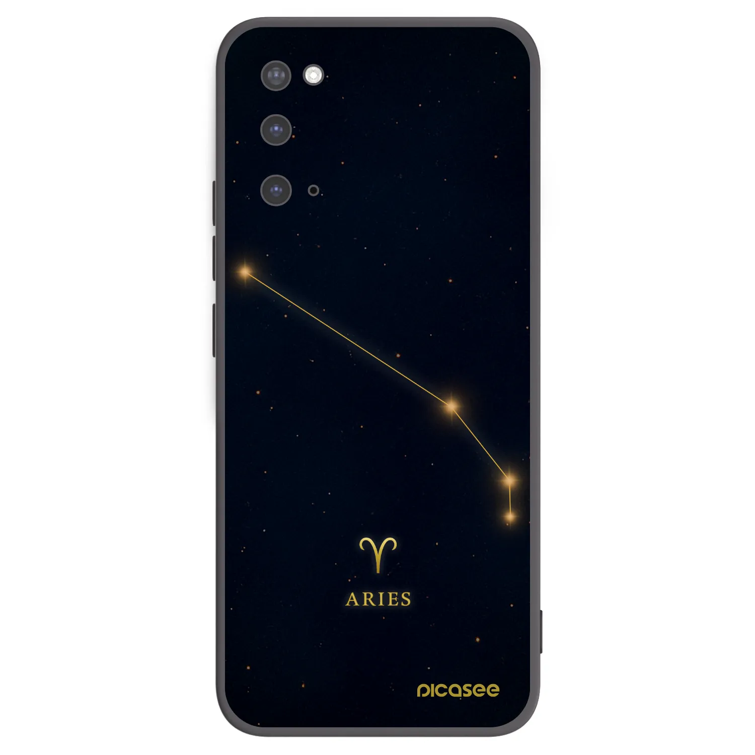 Picasee silikónový čierny obal pre Samsung Galaxy S20 G980F - ARIES