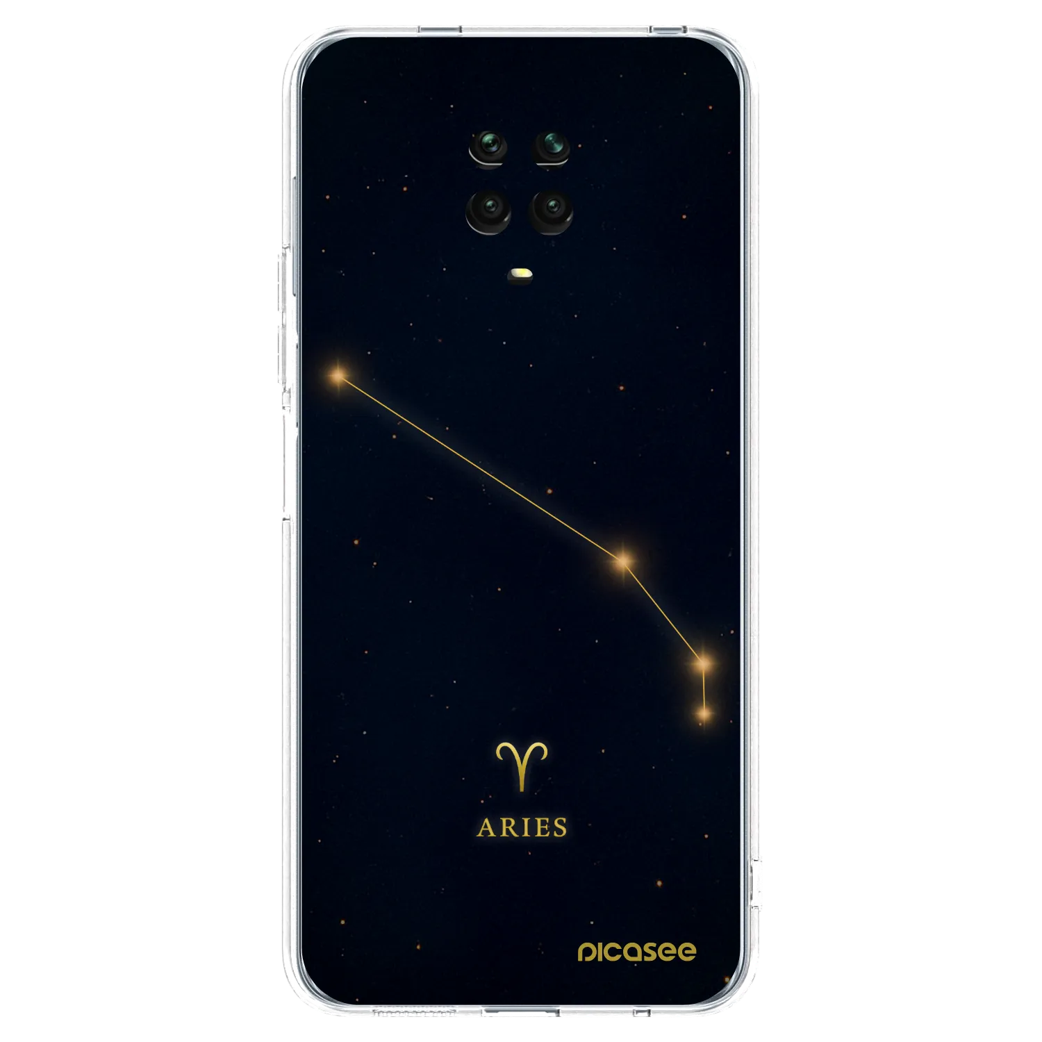 Picasee silikónový prehľadný obal pre Xiaomi Redmi Note 9 Pro - ARIES