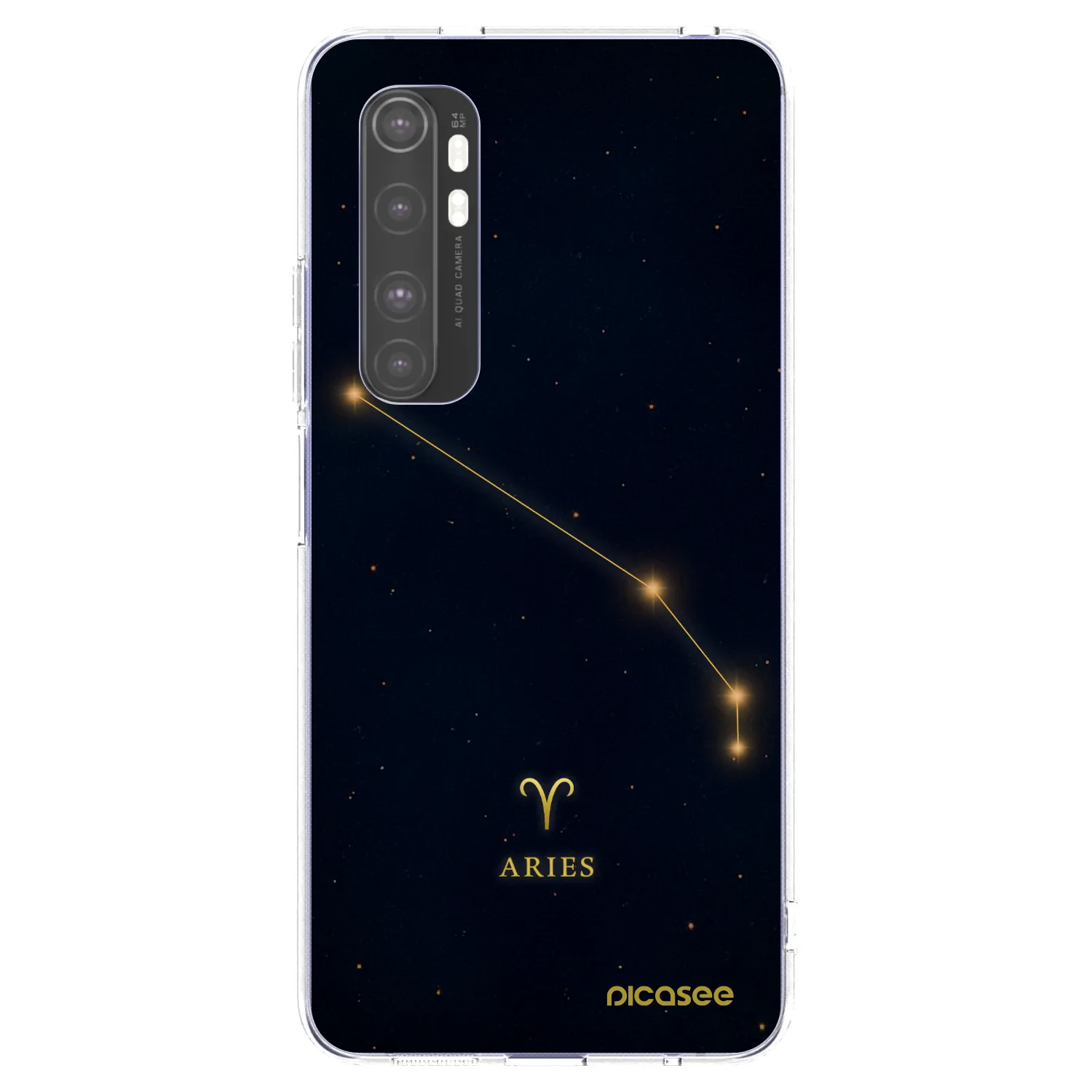 Picasee silikónový prehľadný obal pre Xiaomi Mi Note 10 Lite - ARIES