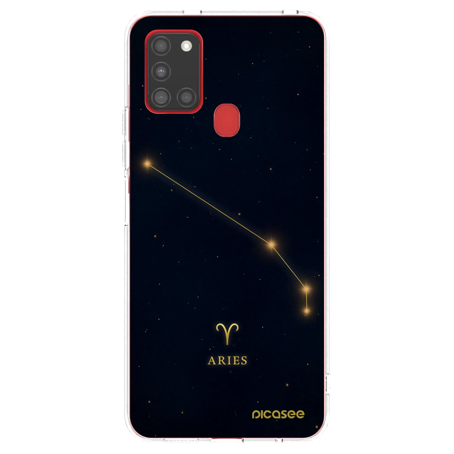 Picasee silikónový prehľadný obal pre Samsung Galaxy A21s - ARIES