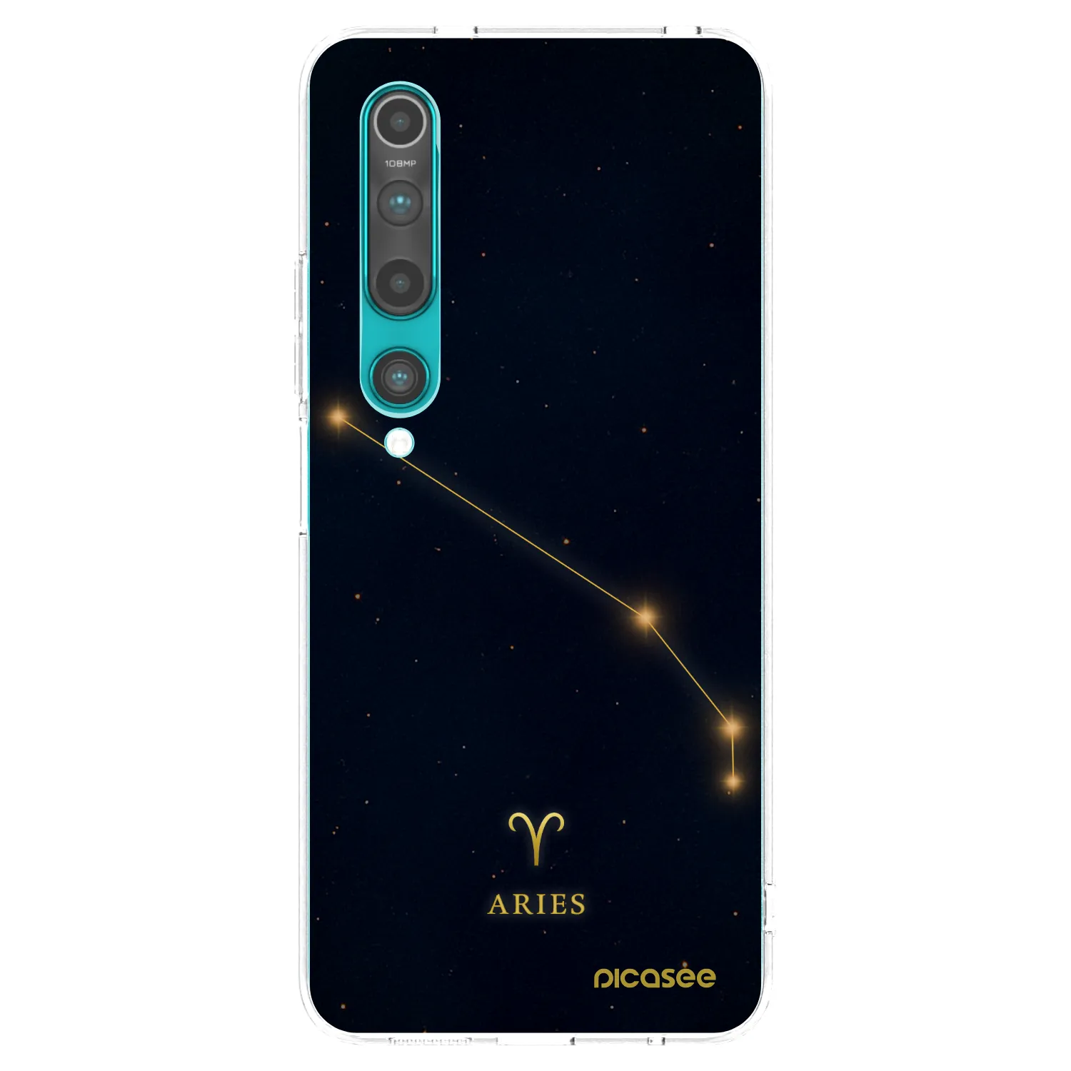Picasee silikónový prehľadný obal pre Xiaomi Mi 10 - ARIES