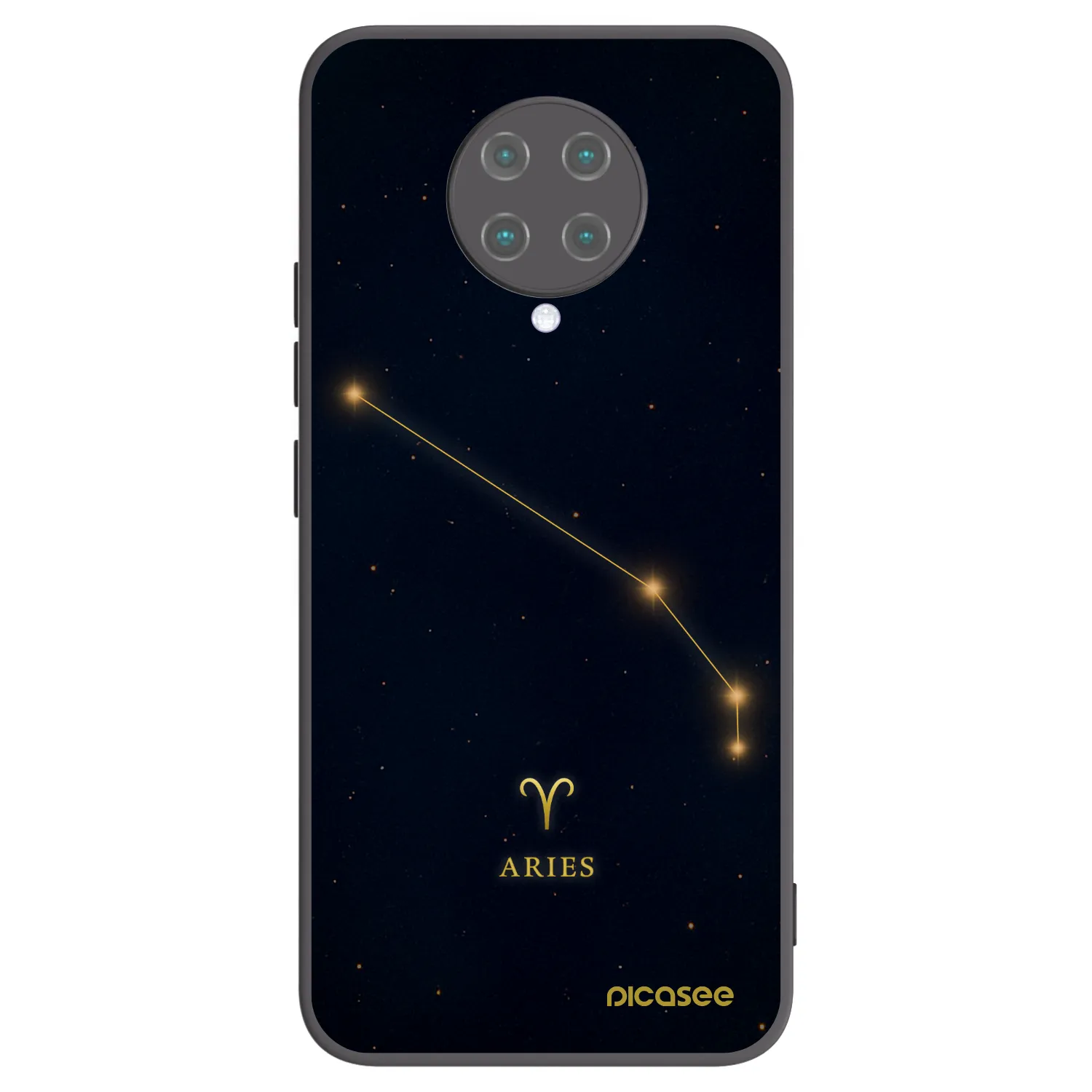 Picasee silikónový čierny obal pre Xiaomi Poco F2 Pro - ARIES