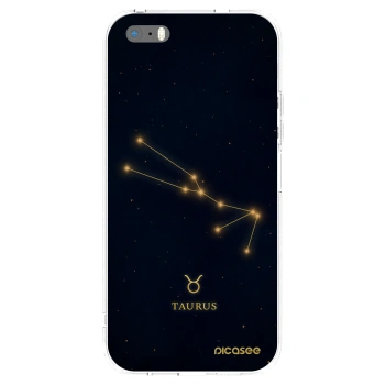 Picasee silikónový prehľadný obal pre Apple iPhone 5/5S/SE - TAURUS