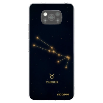 Picasee silikónový čierny obal pre Xiaomi Poco X3 - TAURUS