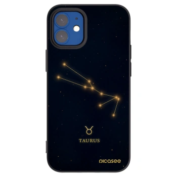 Picasee silikónový čierny obal pre Apple iPhone 12 mini - TAURUS