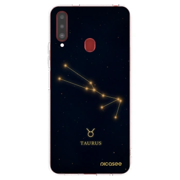 Picasee silikónový prehľadný obal pre Samsung Galaxy A20s - TAURUS