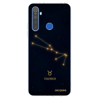 Picasee silikónový prehľadný obal pre Realme 5 - TAURUS