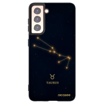 Picasee silikónový čierny obal pre Samsung Galaxy S21 5G G991B - TAURUS
