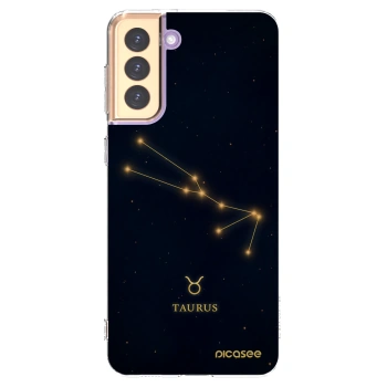 Picasee silikónový prehľadný obal pre Samsung Galaxy S21+ 5G G996F - TAURUS