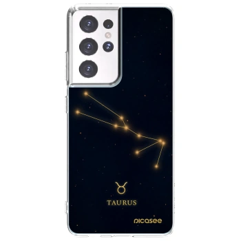 Picasee silikónový prehľadný obal pre Samsung Galaxy S21 Ultra 5G G998B - TAURUS