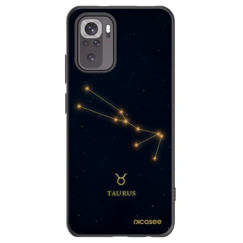 Picasee silikónový čierny obal pre Xiaomi Redmi Note 10 - TAURUS