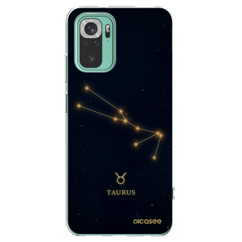 Picasee silikónový prehľadný obal pre Xiaomi Redmi Note 10 Pro - TAURUS