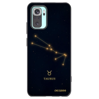 Picasee silikónový čierny obal pre Xiaomi Redmi Note 10 Pro - TAURUS