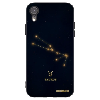 Picasee silikónový čierny obal pre Apple iPhone XR - TAURUS