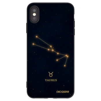 Picasee silikónový čierny obal pre Apple iPhone XS Max - TAURUS