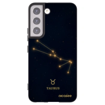 Picasee silikónový čierny obal pre Samsung Galaxy S22 5G - TAURUS