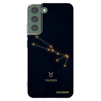 Picasee silikónový prehľadný obal pre Samsung Galaxy S22+ 5G - TAURUS