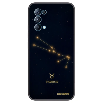 Picasee silikónový čierny obal pre OPPO A16s - TAURUS