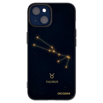 Picasee silikónový čierny obal pre Apple iPhone 14 - TAURUS