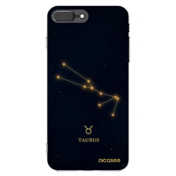 Picasee silikónový prehľadný obal pre Apple iPhone 8 Plus - TAURUS