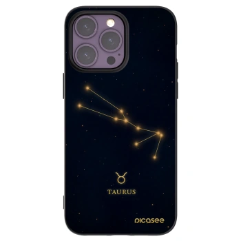 Picasee silikónový čierny obal pre Apple iPhone 14 Pro Max - TAURUS