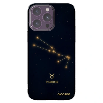 Picasee silikónový prehľadný obal pre Apple iPhone 14 Pro Max - TAURUS