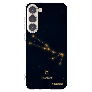 Picasee silikónový prehľadný obal pre Samsung Galaxy S23+ 5G - TAURUS