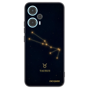 Picasee silikónový čierny obal pre Xiaomi Poco F5 - TAURUS