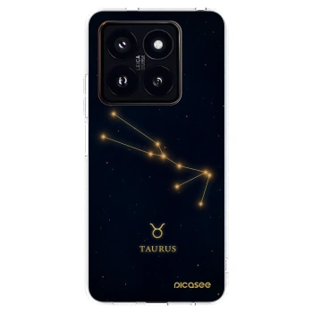 Picasee silikónový prehľadný obal pre Xiaomi 14 Pro - TAURUS