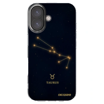 Picasee silikónový prehľadný obal pre Apple iPhone 16 - TAURUS