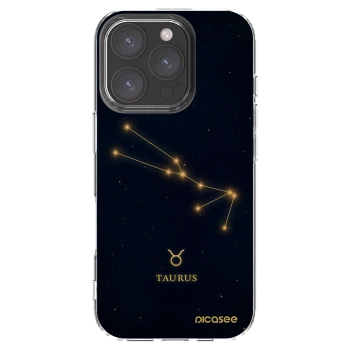 Picasee silikónový prehľadný obal pre Apple iPhone 16 Pro - TAURUS