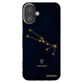 Picasee silikónový prehľadný obal pre Apple iPhone 16 Plus - TAURUS