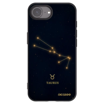 Picasee silikónový čierny obal pre Apple iPhone 16e - TAURUS