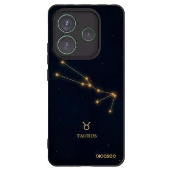 Picasee silikónový čierny obal pre Xiaomi Redmi Note 14 5G - TAURUS