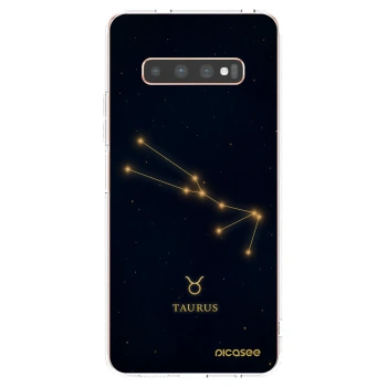 Picasee silikónový prehľadný obal pre Samsung Galaxy S10 Plus G975 - TAURUS