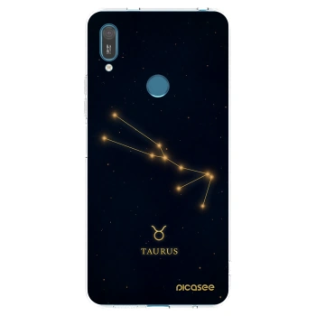 Picasee silikónový prehľadný obal pre Huawei Y7 2019 - TAURUS