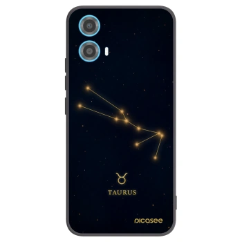 Picasee silikónový čierny obal pre Motorola Moto G34 5G - TAURUS